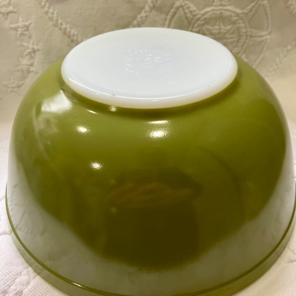 VTG Pyrex Set Verde Green Nesting Mixing Bowls 401 402 403 - Picture 11 of 14